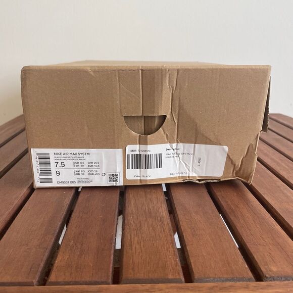 Nike Air Max System Black University Red Women Size 9 Men Size 7.5 (DM9537-005) - Picture 15 of 15